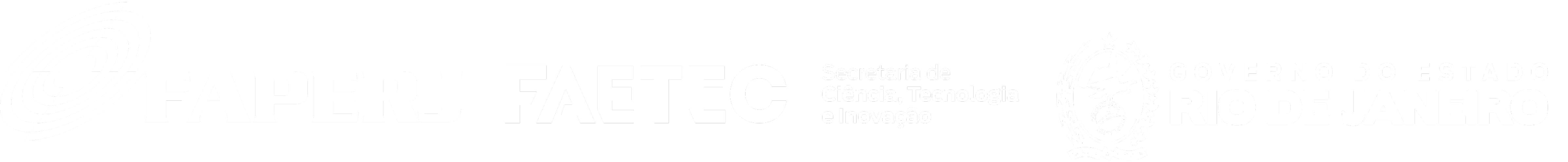 Rodapé dos logotipos institucionais: FAPERJ, FAETEC, SECTI e Governo do Estado do Rio de Janeiro